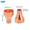 PATIKIL 1" to 3/8" ID Copper Reducer, 3pcs 99.9% Pure