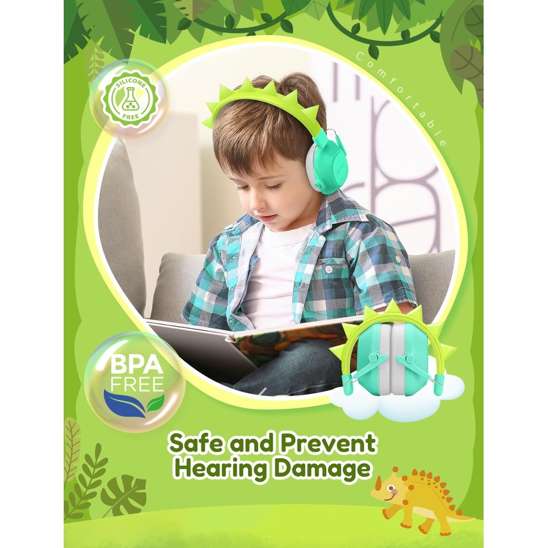 iClever Noise Cancelling Headphones for Kids, SNR 29dB Safety Noise