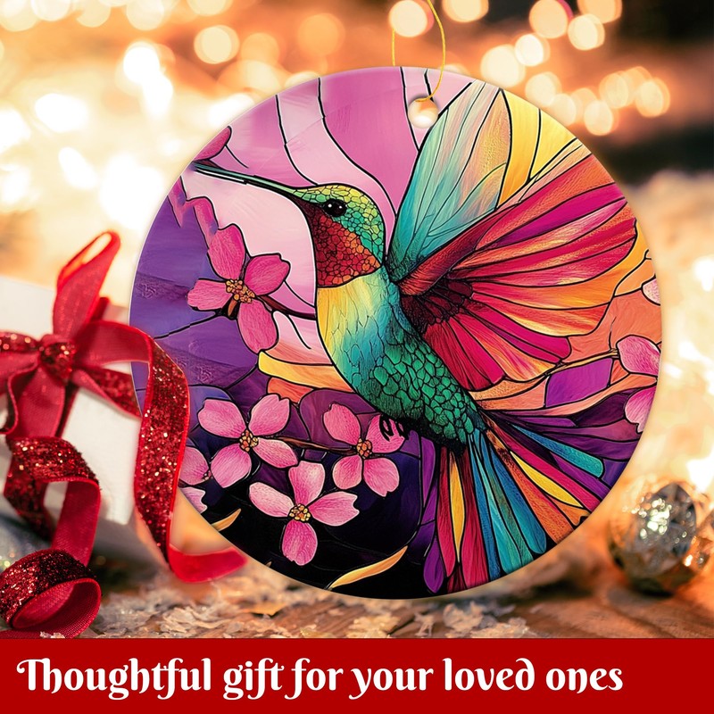 Retro Humming Bird Christmas Ornaments Gifts for Humming Bird Lovers,