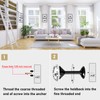 KOLAKO Curtain Holdbacks, Crystal Curtain Tie Backs Hooks, Black Metal