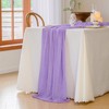 Cheesecloth Table Runner 35x120 Inches Boho Gauze Sheer Fabric Table