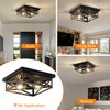 DIKAIDA 2Pack Rustic Flush Mount Ceiling Light Fixture, Modern Farmhouse
