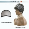 Pixie Cut Wig Short Curly for Black Women - Mixed