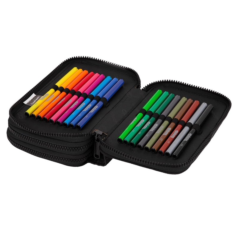 CoolPack F067826 Jumper 3 Game Zone Pencil Case, Multi-Coloured, multicoloured,