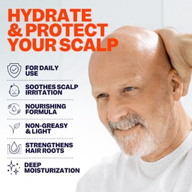 Freebird Scalp Moisturizer - 50mL Refreshing & Soothing Head Lotion, Matte Finish, Anti-Aging Collagen, Hydrating, Non-Greasy Formula, Travel Size, Nourishing Daily Cleanser for Bald Men and Women