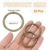 sourcing map 32 Pcs O Ring Buckle 50mm/2" ID 4.8mm