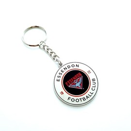 Essendon Bombers AFL Team Round Logo Metal Keyring