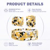 sourcing map Sweat Band Set Sports Terry Cloth Headband Wristband
