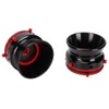 1 Pair NAB Hub Adapters Professional Polished Aluminum Reel to