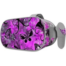 Decal Style Skin Wrap Compatible with Oculus Go Headset - Butterfly Graffiti (Oculus NOT Included)