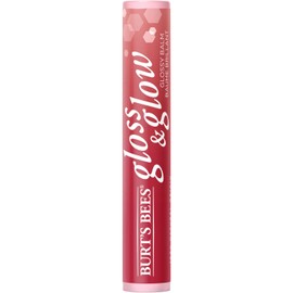 Burt's Bees Burt's Bees Gloss and Glow Glossy Balm, 100% Natural Origin, Eat, Drink and Be Cherry, 1 Tube, Red