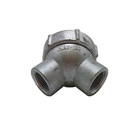 COREX 1" 90 Degree Capped/Pull Elbow - Explosion Proof For Hazardous Locations - Zinc Plated Malleable Iron - Threaded for IMC/GRC Rigid Conduit