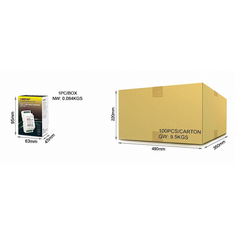 Miboxer Milight Controller 2.4G DIN Rail Controller 5 in 1