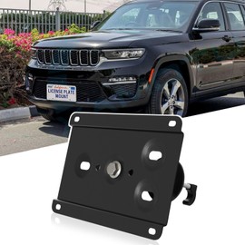 Front License Plate Compatible with Jeep Grand Cherokee WK2 2011-2022 License Plate Bracket No Drill Front License Car Plate Frame License Plate Cover Car Plate Holder No Drill License Plate