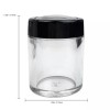 Beauticom 6 Pieces 10G/10ML Acrylic Transparent Cylinder Sifter Container Jar
