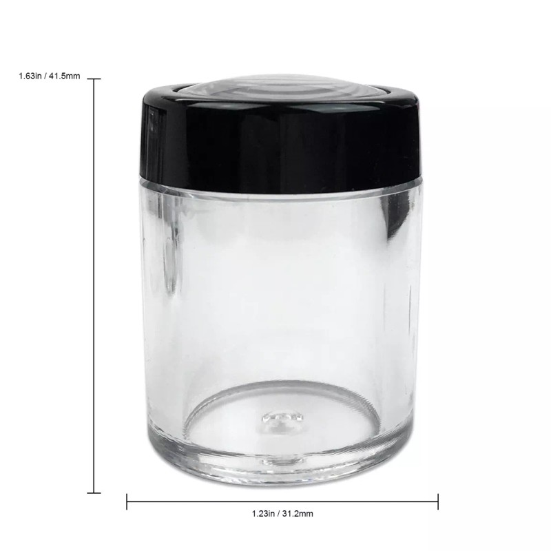 Beauticom 6 Pieces 10G/10ML Acrylic Transparent Cylinder Sifter Container Jar
