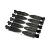 Makeup Clips, Bangs Clips, Made in Japan, Black, Set of