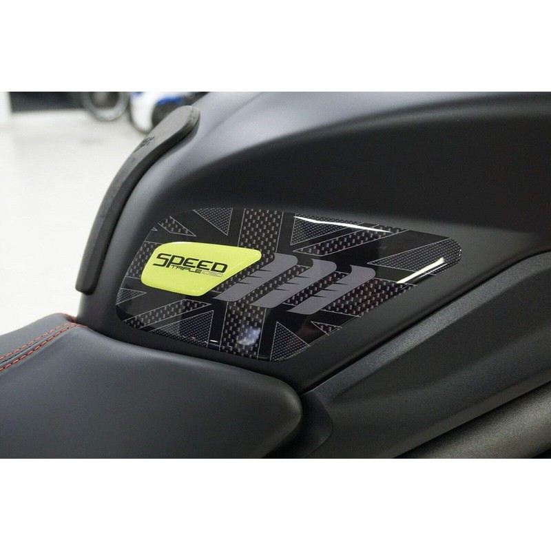 labelbike - 2 3D armored motorcycle side Protections, compatible with