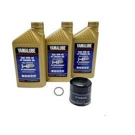 Yamaha Raptor 660 (2001-2005) all Models AP Oil Filter Change Kit Yamaha Part# 5DM-13440-00-00, 3 Quarts All All Purpose LUB-10W40-AP-12