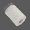 Voguad White Linen Frosted Glass Cylinder Lamp Shade with 1