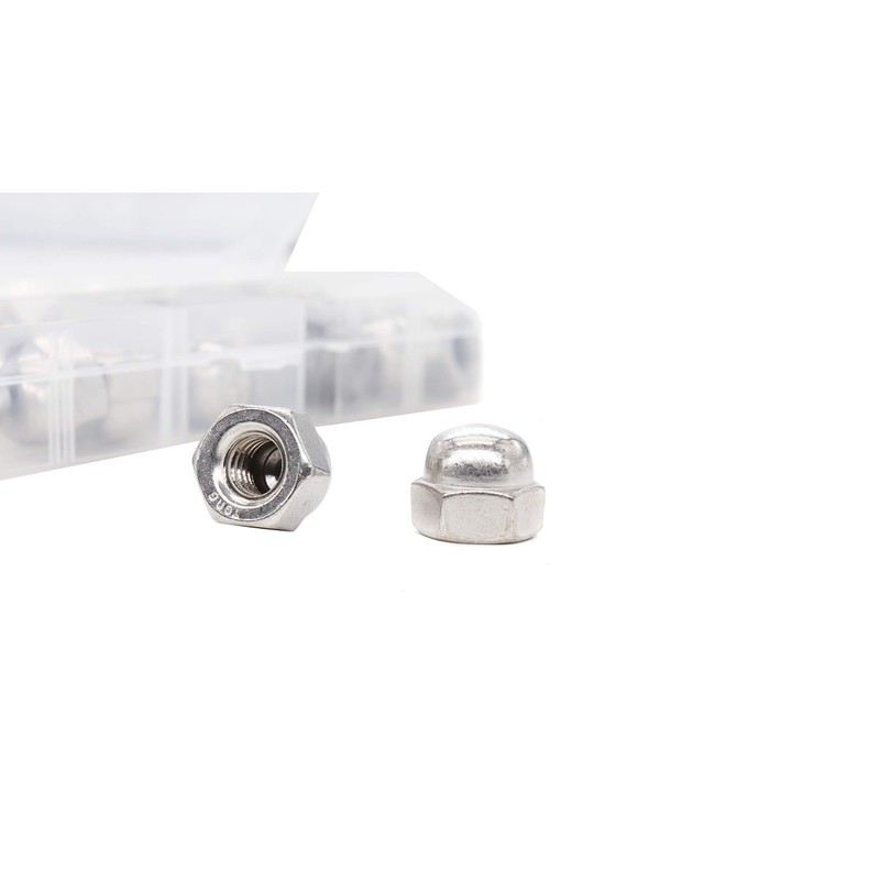 binifiMux 30pcs 5/16-18 Acorn Cap Nuts 304 Stainless Steel