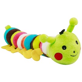 Pet Chew Toys Dog Squeaky Toy Tough Plush Caterpillar Toys for Medium Large Dogs Perfect for Training Keeping Fit Green Dog Bites Toy Plush Pet Supplies