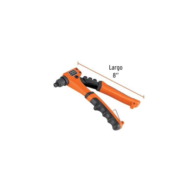 Truper Expert REX-8, Remachadora profesional 8" sistema de presión ajustable