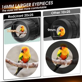 Bwrethay 20x25 Compact Binoculars for Adults High Powered and Kids,Waterproof Binoculars for Hunters with Low Light Vision,Easy Focus Bird Watching for Adults Outdoor Hunting Travel