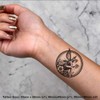 4 x 'Fairy with a Flower' Temporary Tattoos - Water