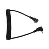 Flexible Flash Sync Cable 2.5mm Male to Male Coiled Cord