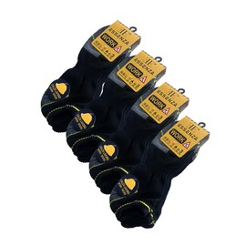 EE ESSENZA 6 Pairs of Professional Non Gender Work Socks - Durable and Comfortable - Part Number ES3851, black, 35 - 38