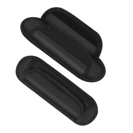 ALLVD (2 Pack) Shoulder Pads Pads Velcro Easy to Install Removable Shoulder Pads Spare Replacement for Business Bag, PC Bag, Camera Case, Sports Bag, Etc Black 24*7.5cm