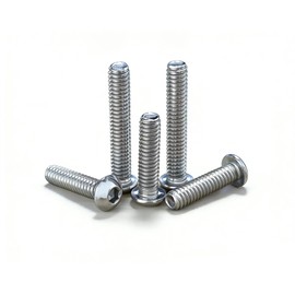 20Pcs 1/4"-20x1-1/2 Button Head Socket Cap Bolts Screws,304 Stainless Steel 18-8, Allen Hex Drive, Bright Finish,Fully Threaded by DYFOL (1/4‘-20x1.5in 20pcs)