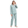 GLOBAL Women's Flannel Pajamas Set 100% Cotton PJs for Women