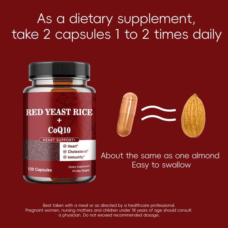 Atumom Arroz Levadura Roja Con Coq10 120 Cápsulas