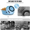 Stainless Steel Dog Bowls, Nonslip Rubber Bottom No Spill Proof