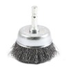 Forney 72729 Wire Cup Brush, Coarse Crimped with 1/4-Inch Hex