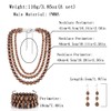 KOSMOS-LI Western Style Three Layer Necklaces Bracelet Earrings Faux Navajo