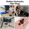 BOXOB 6pcs Rubber Jack Oil Plug, 0.33in Flat Head Waterproof