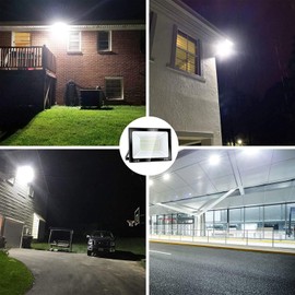2 Pack SOLLA 150W LED Flood Light, IP66 Waterproof, 12000lm, 800W Equivalent, Super Bright Outdoor Security Lights, 6000K Daylight White, Outdoor Floodlight for Garage, Garden, Lawn and Yard