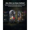 GravaStar Mercury M2 Kabellose Gaming-Maus mit optischem Sensor mit 26.000