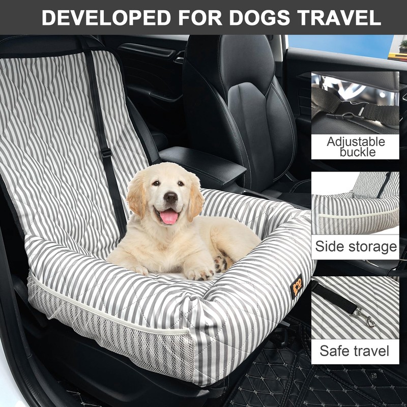 GeerDuo Dog Car Seat for Small and Medium Dogs, Booster