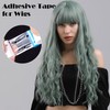 Hzopcw 5 Sheets Double Sided Wig Tape with Hole, Waterproof