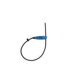 Squire Bike Locks STRAPLOK™ Combi 10 - Blue - Ultra-Lightweight Multi-Functional Zip-Tie Style Café Bike Lock with 10mm Stainless Steel Core, 450mm Length, 3-Wheel Recodable Combination - Blue