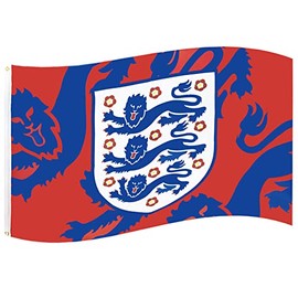 GiftLocalUK England FA Crest Football World Cup European Lioness Lion Three Lions Crest Supporters Flag