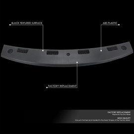 DNA MOTORING OE Style Upper Dash Panel Trim Compatible with 03-05 Ram 1500 2500 3500,ZTL-Y-0308