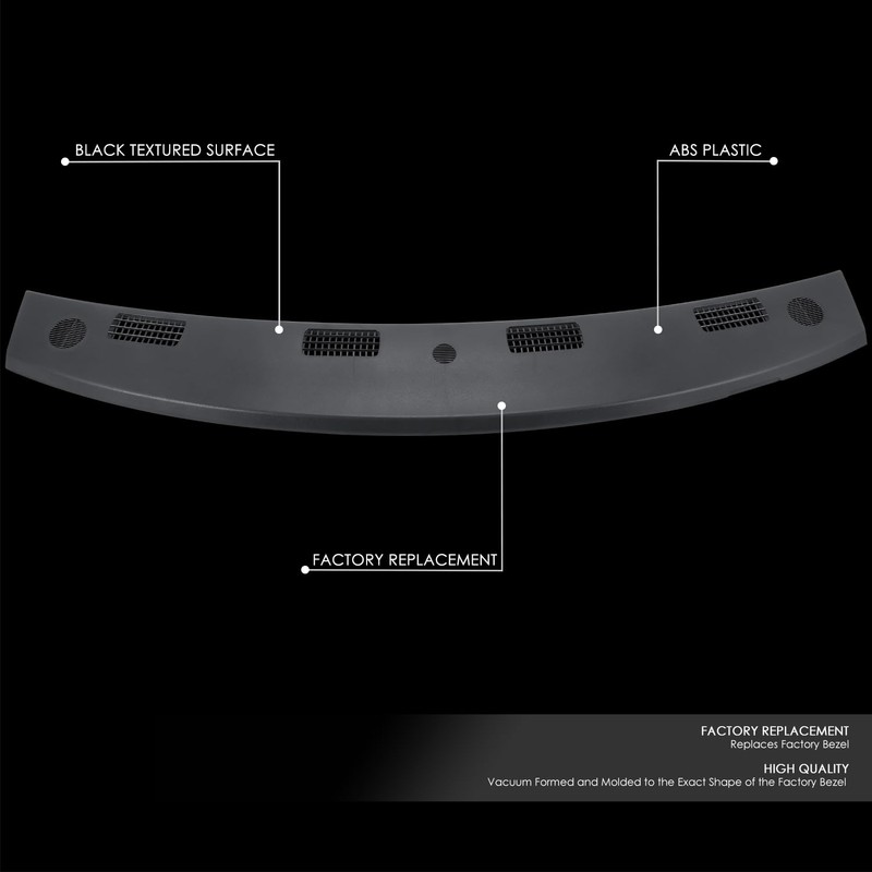 DNA MOTORING OE Style Upper Dash Panel Trim Compatible with
