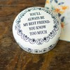 Harvy Canes My Best Friend Scrimshaw Paperweight 2.5" Diameter 7