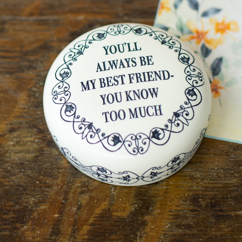 Harvy Canes My Best Friend Scrimshaw Paperweight 2.5" Diameter 7