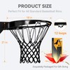 Professional Basketball Net Replacement, Heavy Duty Nylon 12 Loops, All